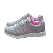 Load image into Gallery viewer, Breathable Mesh Flat Sports Shoes Comfortable Rubber Soles For All Season Running Shoes Daily Wear Lace-up Sneakers