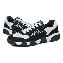 Load image into Gallery viewer, Sports Shoes for Men Slip-resistant Running Shoes Breathable Lace-up Shoes with Heart Beat Pattern Drop Shipping