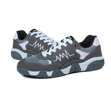 Load image into Gallery viewer, Sports Shoes for Men Slip-resistant Running Shoes Breathable Lace-up Shoes with Heart Beat Pattern Drop Shipping