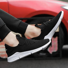 Load image into Gallery viewer, Male Breathable Sports Shoes Mesh Upper Flat Heel Lace-up Closure All-match For Autumn and Winter Fashion Trend